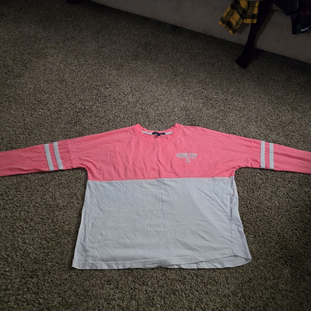 Pink and White Shirt